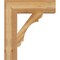 Ekena Millwork Olympic Block Rough Sawn Bracket, Western Red Cedar, 6"W x 24"D x 28"H BKT06X24X28OLY05RWR - alternate 3